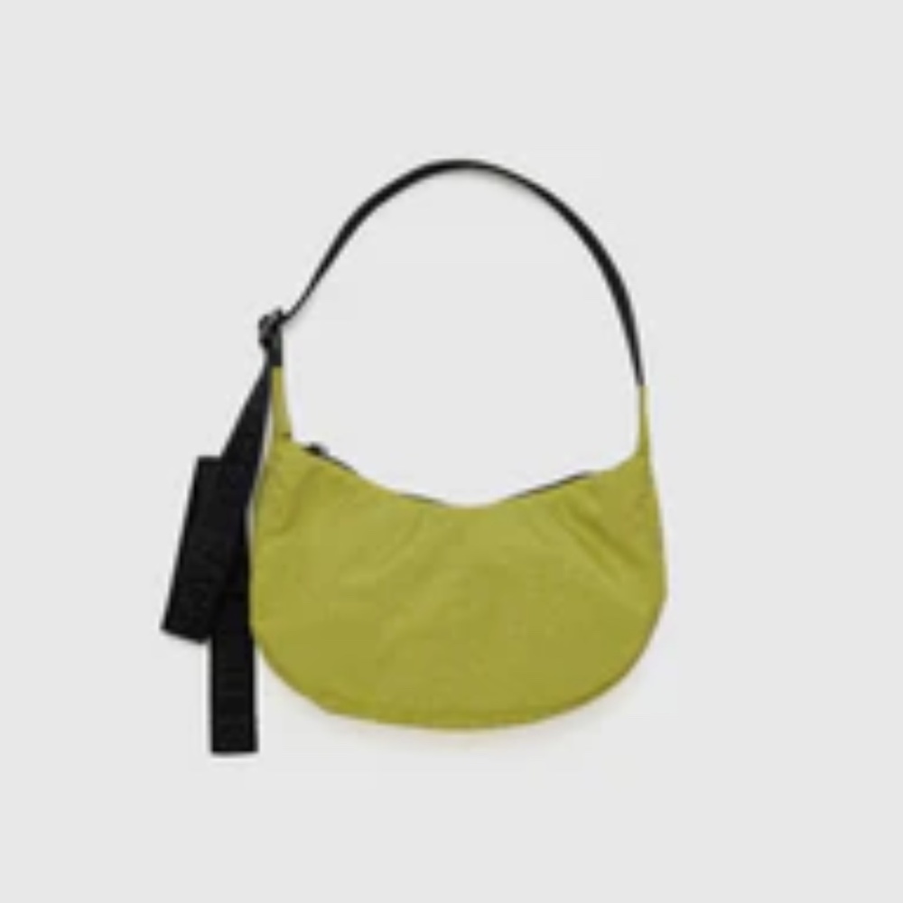 Baggu Small Nylon Crescent Bag (Lemongrass) (NWOT)